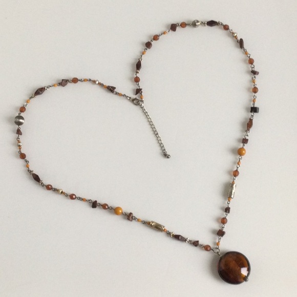 Art Glass Pendant Necklace - Picture 3 of 4